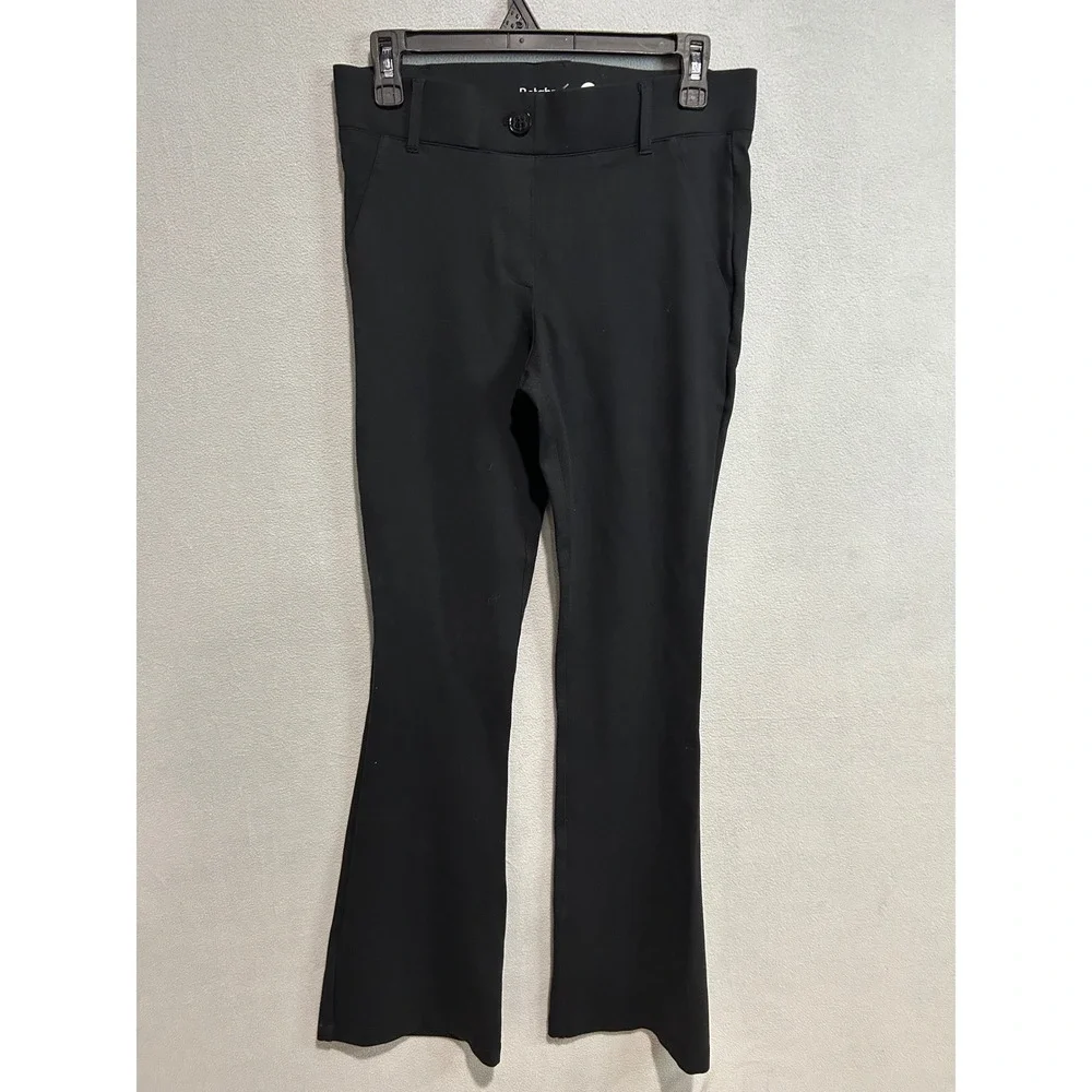 Betabrand Dress Pant Yoga Pants Womens M‎ Petite Black Bootcut Stretch Workwear